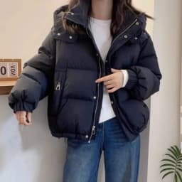 Fashion Parkas Women's Jacket Korean 2024 New Autumn Winter Loose Hooded Thicken Warm Short Down Cotton Padded Coats Female Tops