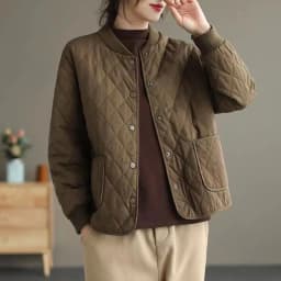 Autumn Winter Cotton Coat Women Quilted Jacket Trends Fashion Lightweight Jackets Long Sleeve Single Breasted Jacket Black New