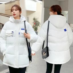 2025 New Winter Hooded Parka Women's Down Cotton Jacket Puffer Coat Overcoat Thick Warm Cotton Padded Jacket Snow Wear Outwear