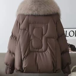 Fashion Winter Jacket Women Parkas 2025 New Korean Big Fur Collar Thick Down Cotton Jacket Female Short Coat Warm Outerwear Tops