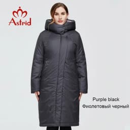 Astrid 2022 New Winter Women's coat women long warm parka fashion thick Jacket hooded camel fur large sizes female clothing 6703