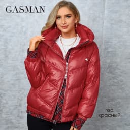 GASMAN Women's Parka 2022 New Fashion Women stand collar short slim casual hooded Luxury pocket Warm Down Jacket GM-82903