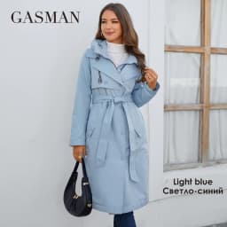 GASMAN 2023 Brand Fashion Women's spring Down jacket Autumn Women Coat Long parka women's jackets female Thin Cotton 8356