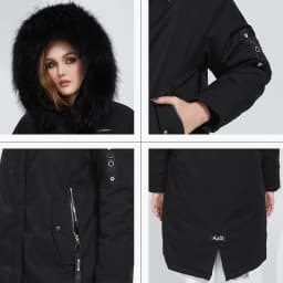 Astrid 2022 Women's Winter Jacket Oversize Thick Down Coats Hooded Natural Fur Women Parkas Fashion Outerwear Quilted AT-10073