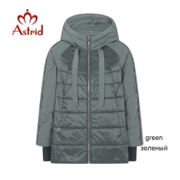 Astrid 2023 Spring coat women Outwear trend Jacket Short Parkas casual fashion female high quality Warm Thin Cotton ZM-8601