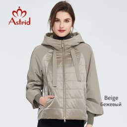 Astrid 2023 Spring coat women Outwear trend Jacket Short Parkas casual fashion female high quality Warm Thin Cotton ZM-8601