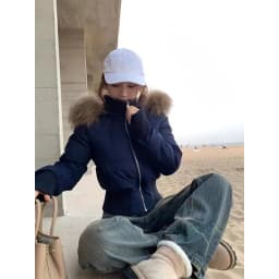 White Hooded Parkas Women Fashion Pink Faux Fur Patchwork Puffer Jacket Korean Zipper Down Coats Winter Cotton Padded Outerwears