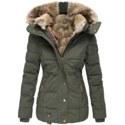 Winter New Fashion Women’s Solid Color Slim Casual Trendy Fur Collar Hooded Simple Basic Quilted Coats Female Clothes Parkas