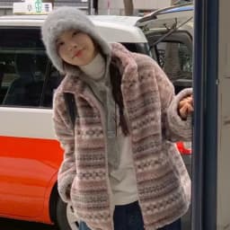 Korean Style Winter Cotton Jacket Women's Warm Fleece Double-Sided Wear Collision Color Outerwear Trendy Girls' Clothing