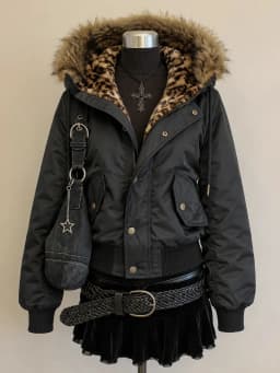 American Vintage Faux Fur Parkas Coats 2026 Y2k Retro Cotton‑padded Jacket Korean Fashion Warm Casual Outwear Tops Winter