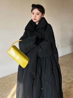 2026 Winter Women's Thickened Long Cotton Jacket Korean Style Loose Fit Warm Coat Over-Knee Length Fashionable Outerwear