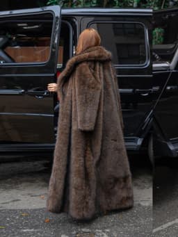 Winter Hooded Faux Fur Overcoat Women Casual Luxury Long Sleeve Fluffy Coat Female Thicken Warm Loose High Quality Outwears