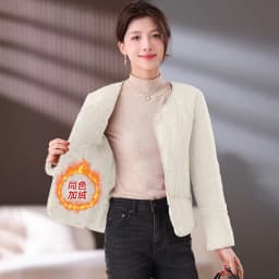 Cotton-Padded Jacket Women Middle-aged Autumn Winter New Plus Velvet Coat Female Thicken Warm Casual Parkas Outerwear Ladies Top