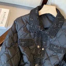 Autumn and Winter New Women's Elegant Cotton Clothes with Small Fragrance Design Fashionable Thickened Warm Parker Coat