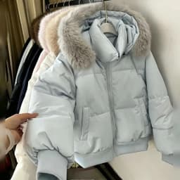 2026 Vintage Y2K Women Faux Fur Hooded Jacket Korean Fashion Winter Warm Loose Cotton Padded Parka Casual Daily Outerwear Coat