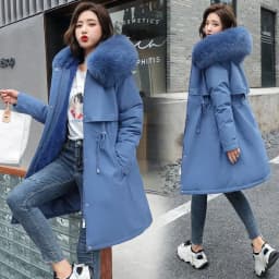 Winter Jacket 2026 New Women Parka Clothes Long Coat Wool Liner Hooded Jacket Fur Collar Thick Warm Snow Wear Padded Parka