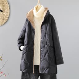 Artistic Loose Fit Long Lightweight Cotton Jaet Women's Winter Casual Warm Coat Stand Collar Color Blo Outerwear