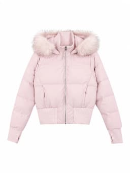 Women Faux Fur Collar Parkas Autumn Winter Loose Short Cotton‑padded Coats Lace Up Pocket Casual Warm Commute Lady Daily Outwear