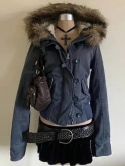 2026 Autumn Faux Fur Parkas Jackets Women Y2K American Vintage Cotton Padded Coats Korean Style Warm Casual Winter Outwear Tops