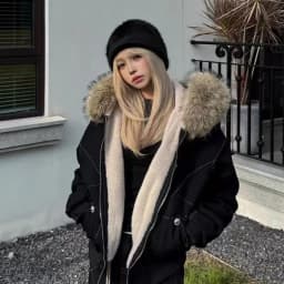 Coquette Sweet Faux Fur Collar Zip Up Winter Jacket Women & Men Loose Fit Warm Korean Fashion Casual Streetwear Outerwear 2026