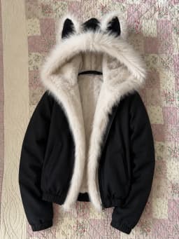 American Vintage Faux Fur Parkas Coats 2026 Y2k Retro Cotton‑padded Jacket Korean Fashion Warm Casual Outwear Tops Winter