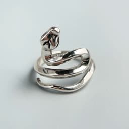 925 Sterling Silver Rings for Women Couple Minimalist Handmade Simple Vintage Snake Ring Fine Jewelry Gift Prevent Allergy
