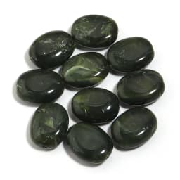 20pcs/lot Imitation Jade Stone Acrylic Beads Dual Color Flat Oval Loose Spacer Beads For DIY Bracelet Phone Chains Accessories