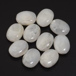 20pcs/lot Imitation Jade Stone Acrylic Beads Dual Color Flat Oval Loose Spacer Beads For DIY Bracelet Phone Chains Accessories