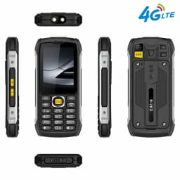 EAOR 4G LTE Waterproof Rugged Big Battery Powerbank Feature Keypad 2.8 IPS Display Volume Side Key Glare Flashlight Mobile Phone