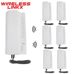 1KM Wireless Intercom System Two Way Telephone Intercom 433MHz Expandable Handsets Interphone for Home Office Warehouse Hotel