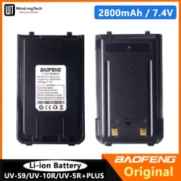 Baofeng UV-S9 Battery UV-5R+Plus UV-S9 Pro/V2 Walkie Talkie Li-ion Battery USB Charger 2800mAh For UV-10R BF-UVB3 Plus UV-5R Max