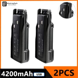 Baofeng UV 82 Li-ion Battery 2800/3800/4200mAh USB Type C BL-8 For UV82 Plus Walkie Talkies UV-8D UV-82WX Ham Radios Camouflage