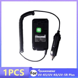 Quansheng UV-K5 UV K6 UV-5R PLUS Battery Eliminator Walkie Talkie Car Charger 12V/24V Cigarette Lighter For UV K5(8) Ham Radio