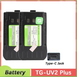 QuanSheng TG-UV2 PLUS Walkie Talkie Battery 4000mAh Type-C Charging Rechargable Li-ion Battery For TG-UV2 PLUS 10W Walkie Talkie
