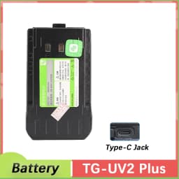 QuanSheng TG-UV2 PLUS Walkie Talkie Battery 4000mAh Type-C Charging Rechargable Li-ion Battery For TG-UV2 PLUS 10W Walkie Talkie