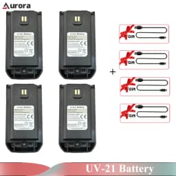 Baofeng UV-21 Pro V2 Li-ion Battery Original High Capacity DC 8.4V Typc-C Charging UV21 Pro Two Way Radio Batteries Replacements