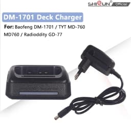 Deck Charger Baofeng DM-1701 Walkie Talkie Battery Charger EU/US/USB/AU Plug For TYT MD-760 MD760 Ham Two Way Radio Accessories