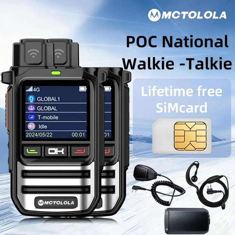 MOTOLOLA Equipped(Lifetime Free) 4G SIM Card Wireless Network Long-Distance 8000 Kilometers outdoor camping two-way wireless rad
