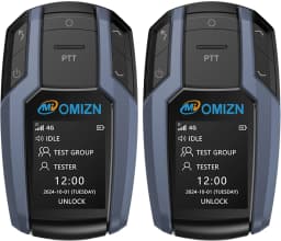 BK Walkie Talkie Unlimited Range, 4G LTE POC Two Way Radio with AES256 Encrypted Noise Reduction Type-C Charging for Commercial,