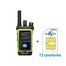 4G LTE Mini Android Walkie Talkie PTT Long Range 5000Km Intercom Sim Card Compatible POC-Global Radio