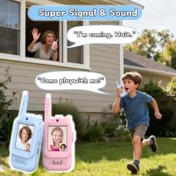 2PC Children's Video Walkie-talkie HD Walkie-talkie Charging Indoor Outdoor Entertainment Kids Toys Festival Gifts