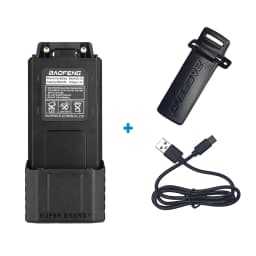 BL-5 Baofeng UV-5R Series Walkie Talkie Large Capacity Li-ion Battery 3800mAh Type-C For UV5R UV-5RT BF-F8HP F8+ Two Way Radios