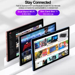 BDF Pad New 10.1 Inch Android Tablets Octa Core 8GB RAM 256GB ROM 4G LTE 5G WiFi Tablet Pc Double SIM Dual Cameras 8000mAh