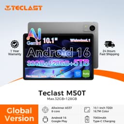 Teclast M50T Tablet 10.1“ HD Screen AllWinner A537 4GB RAM+28GB Virtual 128GB ROM 7000mAh Battery WiFi Android 16 Global Version