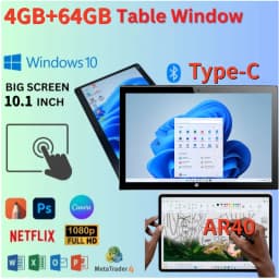 10.1 INCH T10 4GB RAM 64GB ROM AR40 WINDOWS 10 Tablet PC 1280*800 IPS Screen WIFI Quad Core Dual Camera