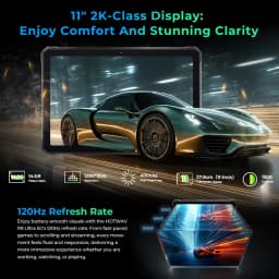 HOTWAV R9 Ultra 5G Rugged Tablet 20080mAh Massive Battery Android 15 Pad 11'' FHD+ 2K 8GB 512GB Tablet PC With Stylus Pen