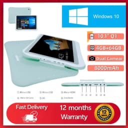 Q1 10.1 Inch Windows 10 Tablet 64-bit 4GB RAM 64GB ROM Intel Atom X5-Z8350 Quad Core 8000MAH HDMI-Compatible