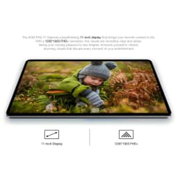 AGM PAD T1 Tablet 10.95 inch 1200*1920 FHD+ Screen 8(4+4)GB RAM 128GB ROM 4G LTE Android 14 Unisoc T606 Tablets Widevine L1