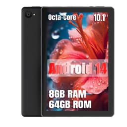 10.1 Inch Black Tablet PC C11 Octa Core A523 Android 14 8GB RAM 64GB ROM Widevine L1 5000mAh Dual Camera OTG WiFi BT5.4 US Local Warehouse