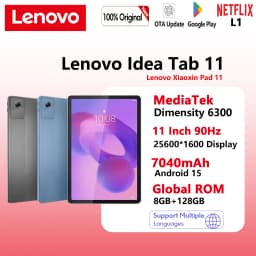 Global ROM Lenovo Idea Tab 11" 2.5K 90Hz Screen Xiaoxin Pad 11 2025 Tablet MTK Dimensity 6300 WIFI 7040mAh L1 Android PC